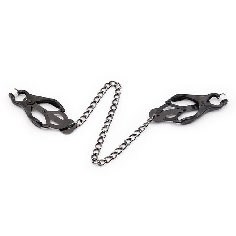 NIPPLE CLAMPS WITH BLACK CHAIN