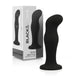 Black & Silver - Sean Premium Silicone Anal Plug - Black - Kinky Leash