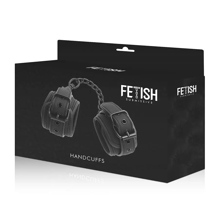 FETISH SUBMISSIVE HANDCUFFS VEGAN LEATHER DreamLove